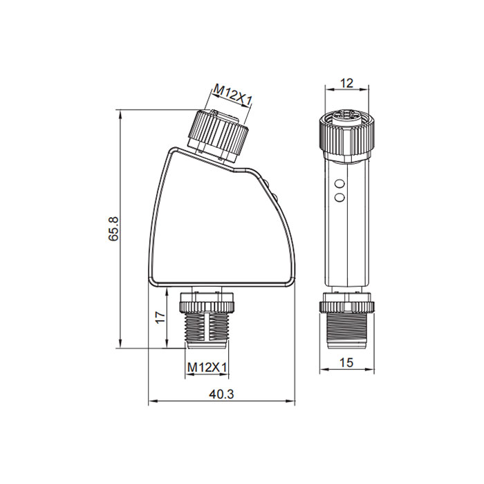 IO-Link Hub、1 AI, 4...20mA 電流模擬量適配器、0AC021