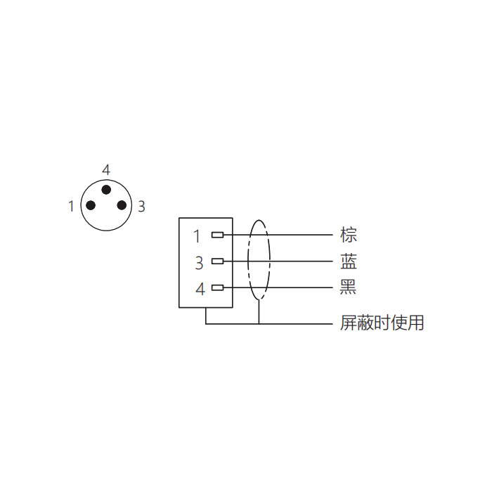 M8 3Pin、公頭90°、單端預(yù)鑄PVC非柔性電纜、灰色護(hù)套、63S203-XXX