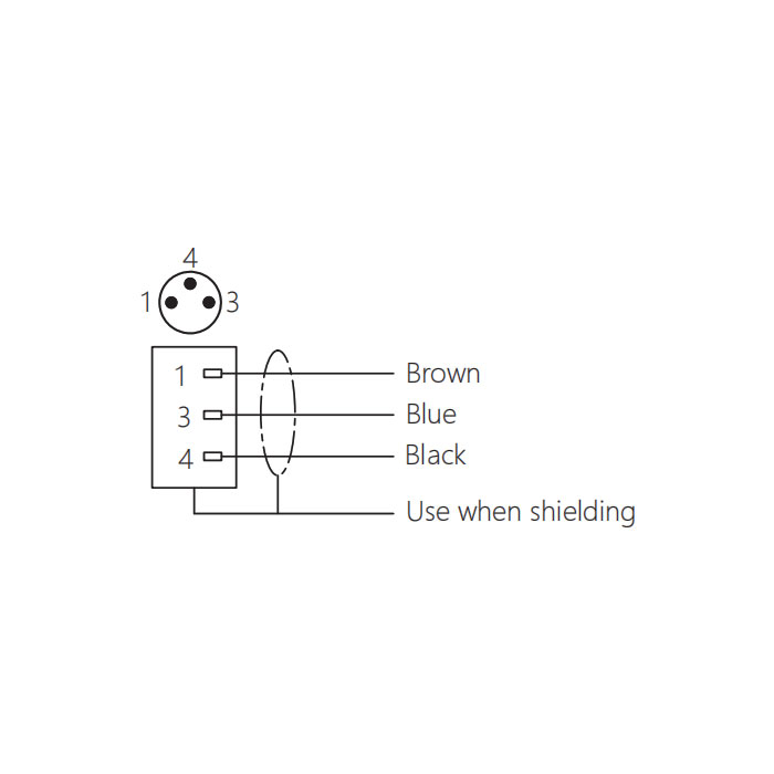 M8 3 Pin、Male flange socket、Front mount、63SA21-XXX