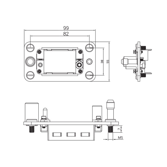 氣/電快換模組、適配3個標(biāo)準(zhǔn)模塊、H10B-M3-F、09140101001