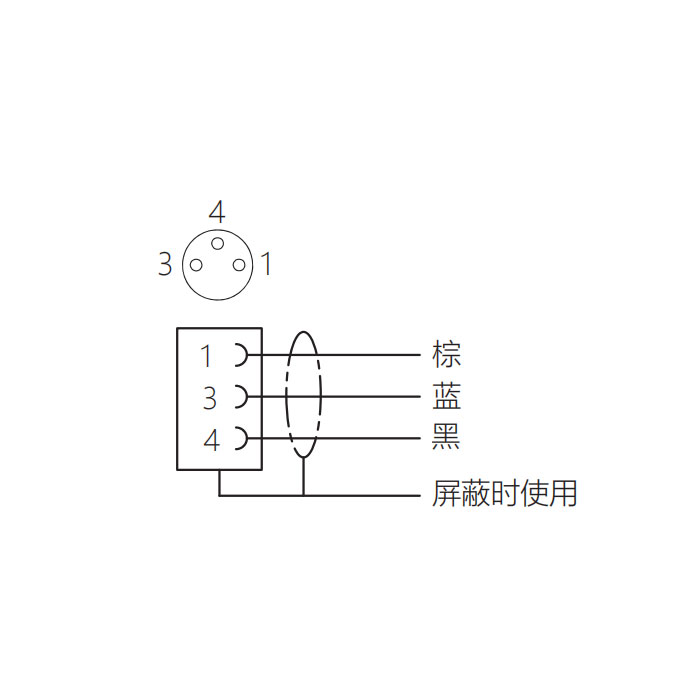  M8 3Pin、母頭90°、單端預鑄電纜、防焊渣PUR材質、橙色護套、63T021-XXX