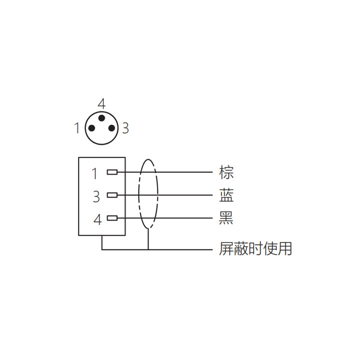 M8 3Pin、公頭直型、單端預鑄電纜、防焊渣PUR材質、橙色護套、63T521-XXX