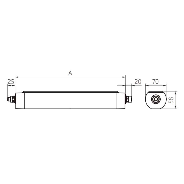 功率42W、尺寸A=1070 mm x 70 mm、MQAL-84-SDD、A70181