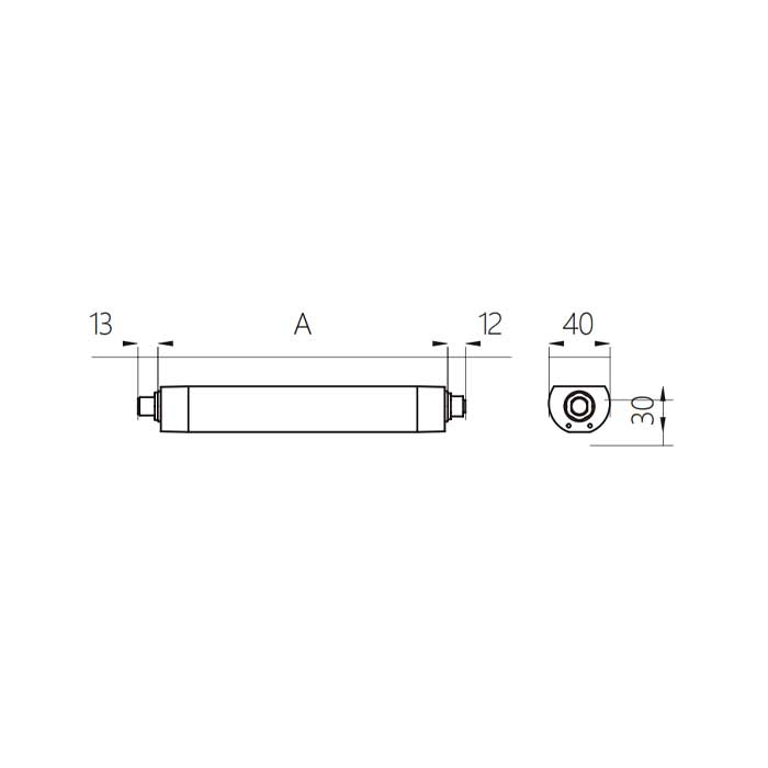 功率10.5W、尺寸A= 365 mm x 40 mm、MLAL-27-SDD、A40061