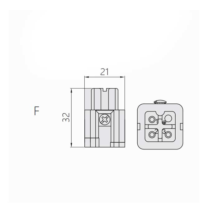 母芯件、彈片壓接、適配H3A外殼、HAS-003-F、09200032733