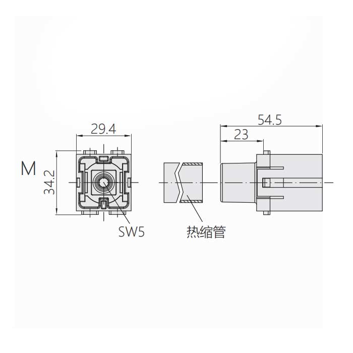 HM模塊、公接插、線規(guī)25-40 m㎡、HM-001-MD、09140012663