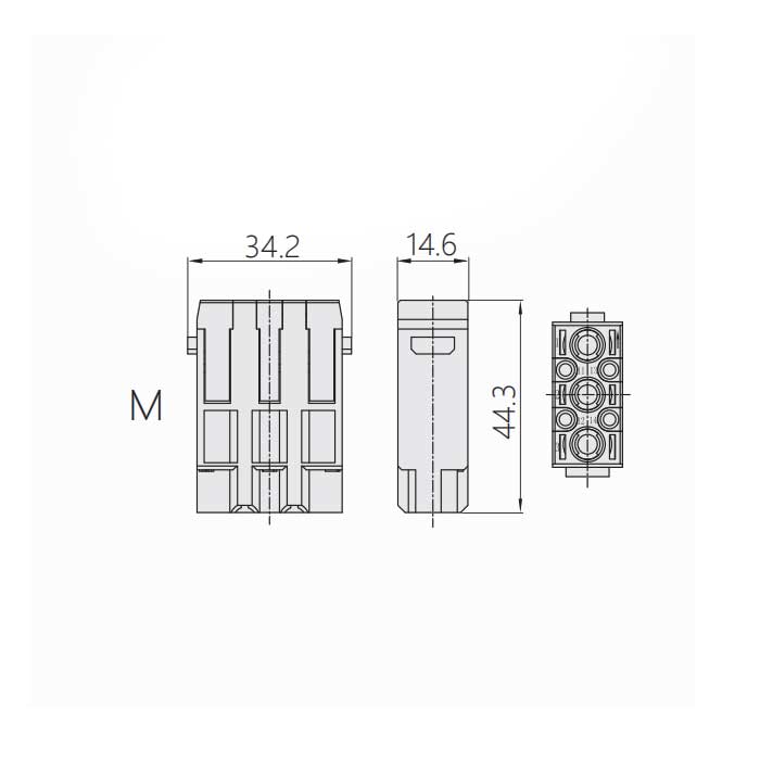 HM模塊、公接插、HM-3/4-M、09140073001